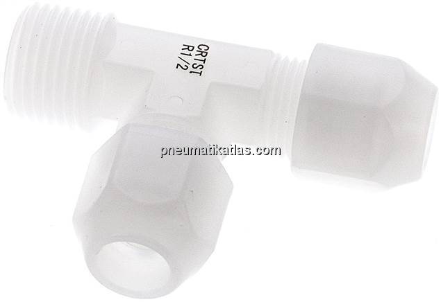 LE-Verschraubung R 1/2"-12x10mm, PVDF (FDA)