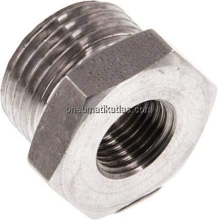 Reduziernippel G 3/8"(AG)-G 1/8"(IG), 1.4571