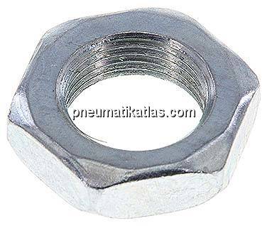 Sechskant-Gegenmutter M 20x1,5, Stahl verzinkt