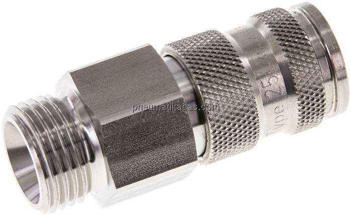 Kupplungsdose (NW7,2) G 1/2"(AG), 1.4404