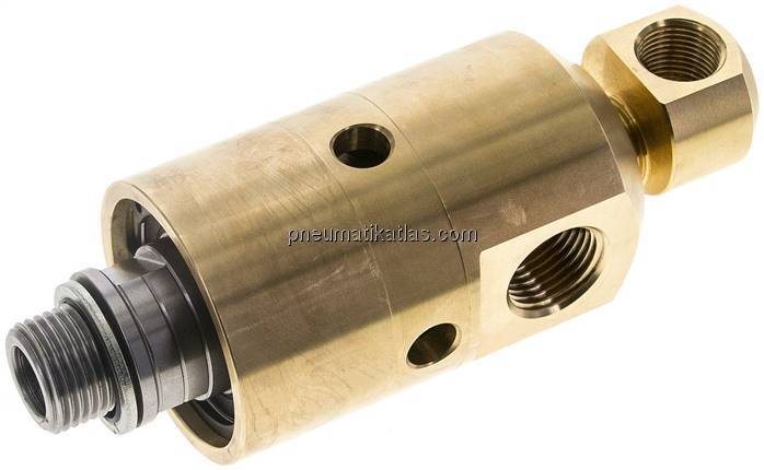 Drehdurchführ. G 1/2"-G 3/8", Welle-Rohr G 1/2" LH-13mm