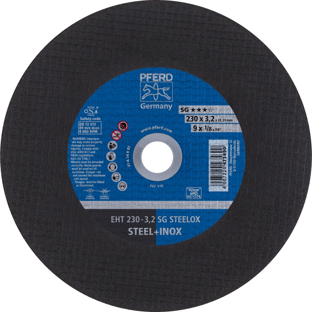 Trennscheiben EHT 230-3,2 SG STEELOX