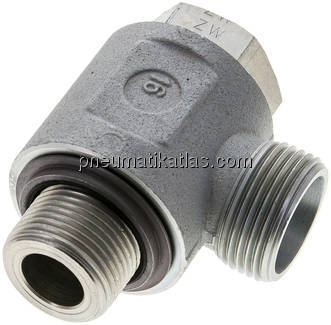 Winkel-Schwenkverschraubung G 3/4"-20 S (M30x2), ohne Mutter & Schneidring, Stah