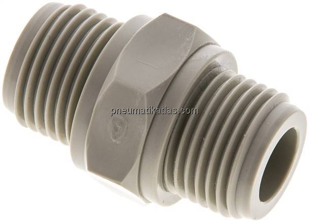 Doppelnippel G 1/2"-G 1/2", Polypropylen