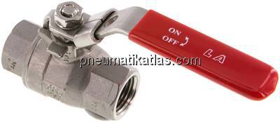 Edelstahl-Kugelhahn, leicht, NPT 1/2", 0 - 63bar