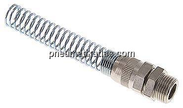 Gerade Verschraubung G 3/8"-12x9mm mit Knickschutz