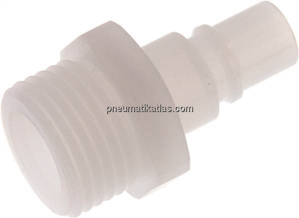 Kupplungsstecker (NW7,2) G 1/2", PVDF offen