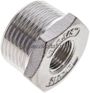 Reduziernippel R 1"(AG)-Rp 3/8"(IG), 1.4408