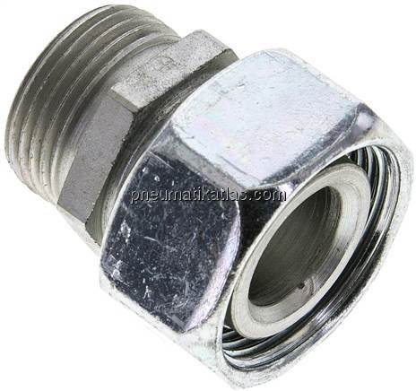 Reduziereinsatz 28 L-22 L (M30x2), ohne Mutter & Schneidring, Stahl verzinkt