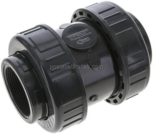 Rückschlagventil, PVC-U / FKM, Rp 2"