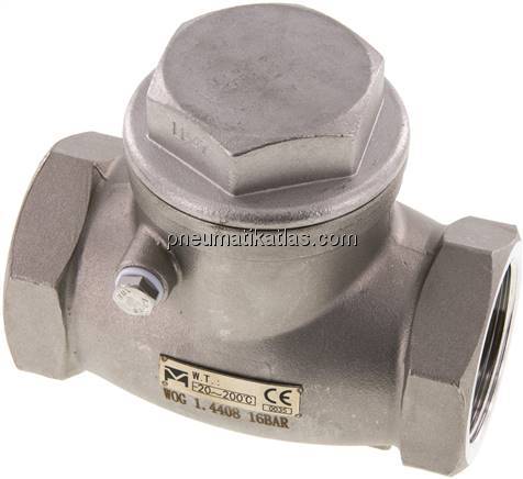 Edelstahl-Rückschlagklappe G 1-1/2", PN 16