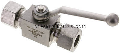 Hochdruck-Kugelhahn, Edelstahl, 20 S (M30x2), -0,999 bis 400bar