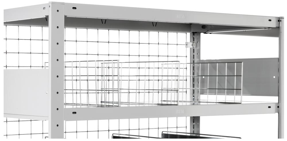 Trenngitter-freistehend 600x150 mm verz.FIX RegalMETA