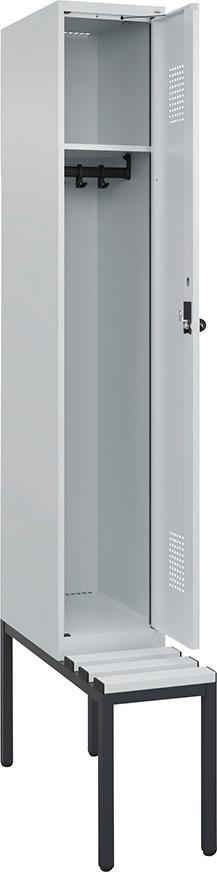 Spind Evolo PLUS 1 Abteil H2120xB300xT815mm 7035 7035 /P1G/7021P_DKB