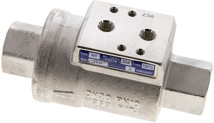 VIP-Sperrventil, Feder-schließend, FKM-Dichtung, G 3/4", Messing