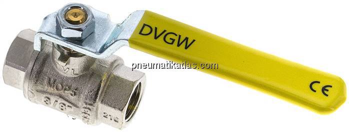 Messing-Kugelhahn, Rp 3/8", 0 - 63bar, für Sauerstoff (Industrie)