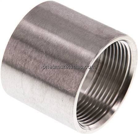 Rundmuffe NPT 1-1/2"-NPT 1-1/2", 1.4408