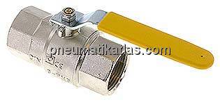 Messing-Kugelhahn, Rp 1-1/4", 0 - 10bar, für Sauerstoff (Industrie)