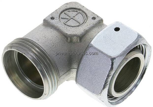 Einstellb. Winkel-Schneidringverschr. 28 L (M36x2), ohne Mutter & Schneidring, S