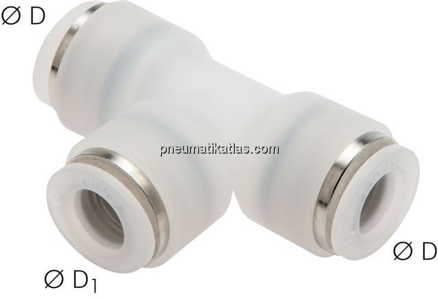 Exemplarische Darstellung: T-Steckverbindung, PVDF