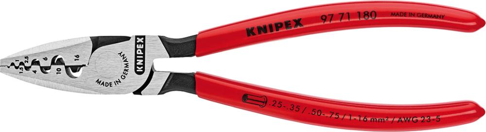 Aderendhülsenzange poliert 180mm qmm KNIPEX