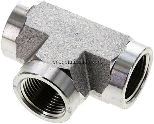 Hochdruck T-Stück NPT 3/4" (IG), Stahl verzinkt