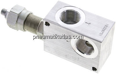 Druckbegrenzungsventil 3x G 3/4", 30 - 100 bar, max. 80 l/min
