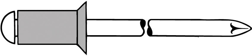 Blindniete Alu/Stahl Senkkopf 5 x 35