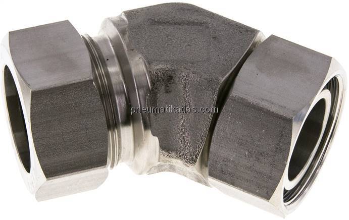 Einstellb. 45°-Schneidringverschraubung 35 L (M45x2), 1.4571