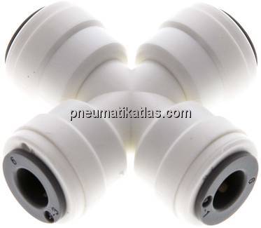 Kreuz-Steckanschluss 6mm, IQS-LE (EPDM-Dichtung)
