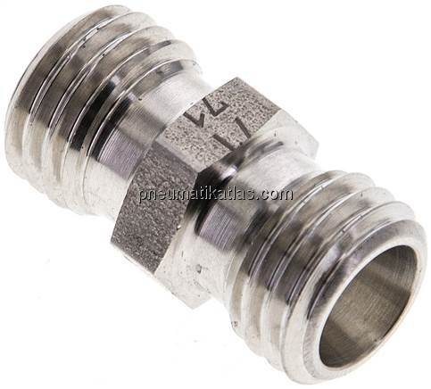 Gerade Schneidringverschraubung 6 L (M12x1,5), ohne Mutter & Schneidring, 1.4571