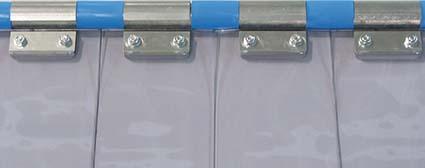 Streifenvorhang Typ4/100 transparent Lamelle B400xS4 mm H bis 5000 mm Bef.-Art V