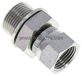 Einstellb. Einschraubverschr. UNF 7/8"-14(IG)-G 3/4"(AG)