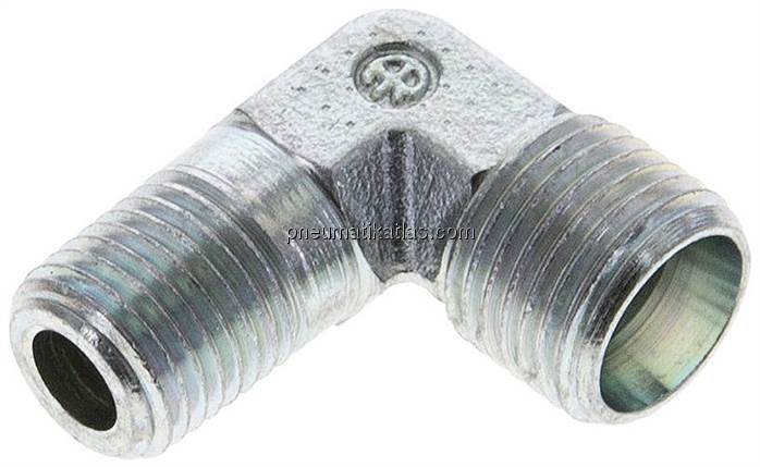 Winkel-Schneidringverschraub. NPT 1/4"-10 L (M16x1,5), ohne Mutter & Schneidring