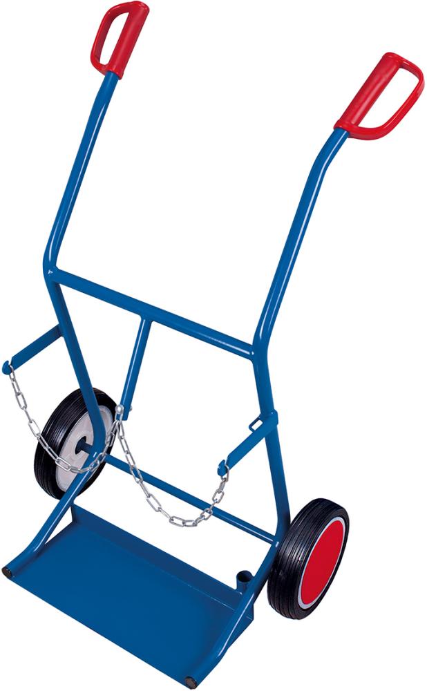 Stahlflaschenkarre 100 kg2x20 l Gummiräder VarioFit