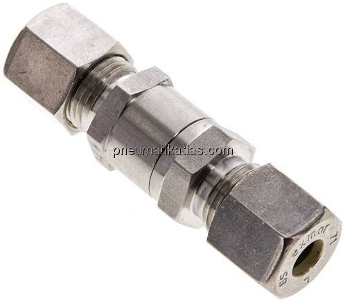 Hydraulik-Rückschlagventil 8 S (M16x1,5), Klemmring 1.4571 (NC)