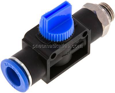 3/2-Wege-Absperrventil G 1/4"-12mm, Schlauchseite entlüftend