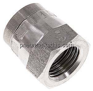 Verschlusskappe, 60° Kegel G 1/8", V4A