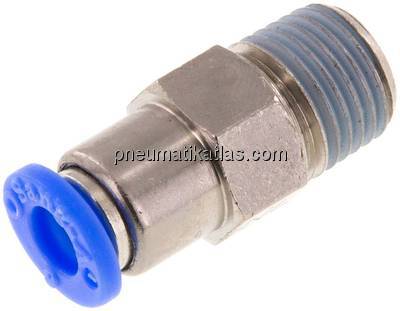 Rückschlagventil R 1/4"-6mm, Durchfluss vom Gewinde zum Schlauch, IQS-Standard