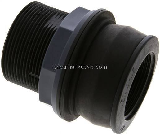 Behälterdurchführung G 2" (AG) - G 1-1/2" (IG), PP