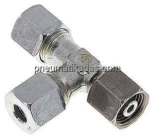 Einstellb. L-Schneidringverschraubung 8 S (M16x1,5), Stahl verzinkt