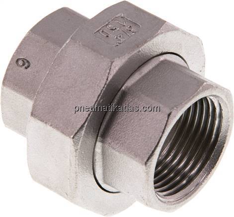 Verschraubung flach dichtend Rp 3/4" (IG),1.4408