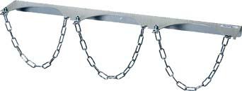 Stahlflaschen-Wandhalter 3x D230mm