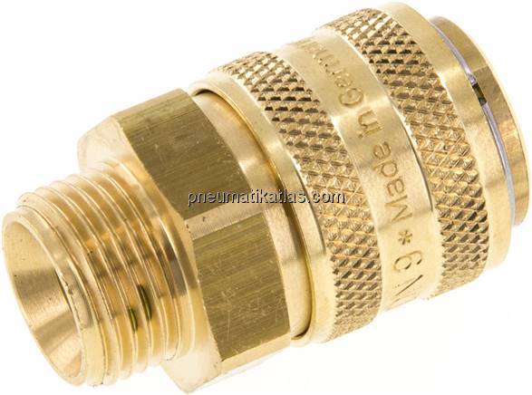 Temperierkupplungsdose 13mm Zapfen,G 3/8"(AG)