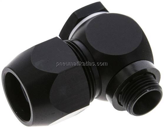 Winkel-Verschraubung G 3/8"-20x13mm, Aluminium