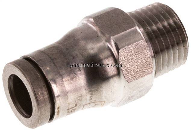 Gerader Steckanschluss NPT 1/8"-6mm, IQS-Edelstahl
