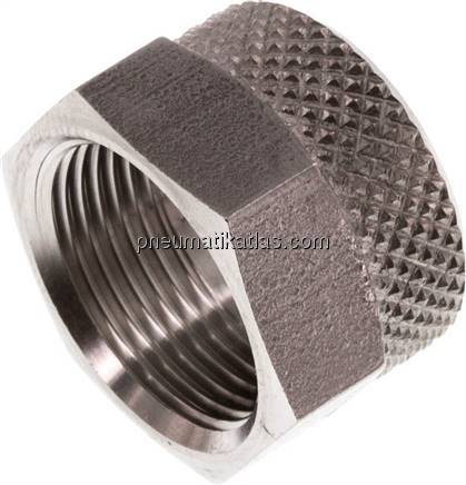 CK-Überwurfmutter 10x8mm(M 16x1), 1.4571