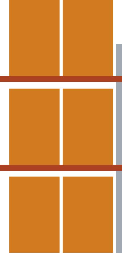 Palettenregal MULTIPAL B1825xT1100xH4400 mm Anbaufeld 6 Plätze Fachlast 2170 kg