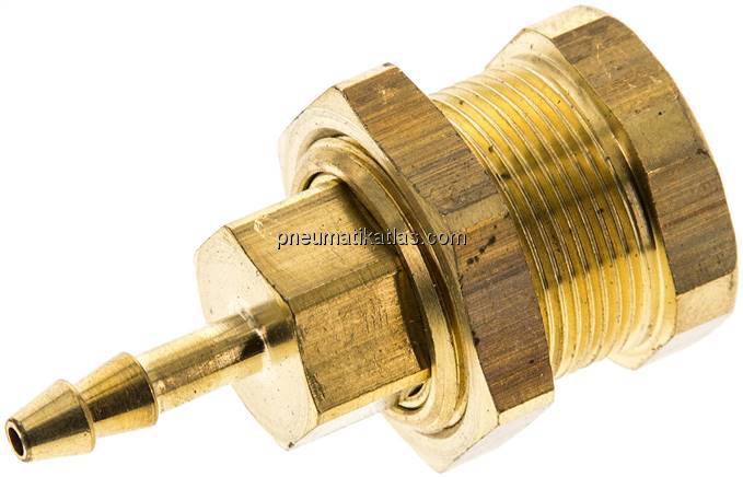 Abreißkupplungsdose (NW5) 4mm Schlauch, Messing