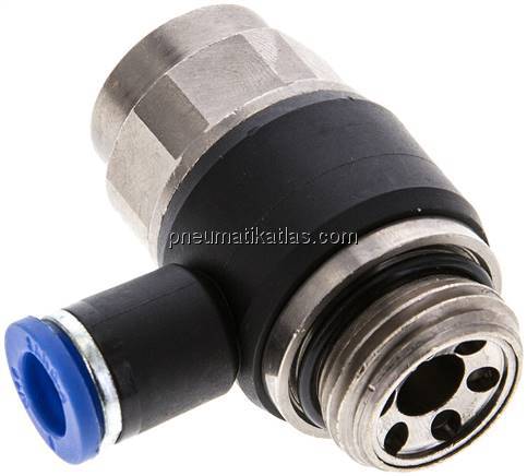 Winkel-Drosselrückschlagventil G 1/2"-8mm,abluftregelnd